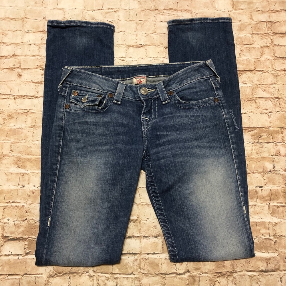 True Religion Slim Straight Leg Jeans - Picture 3 of 8